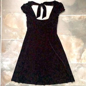 Free People Crushed Velvet Tunic Swing Dress XS
